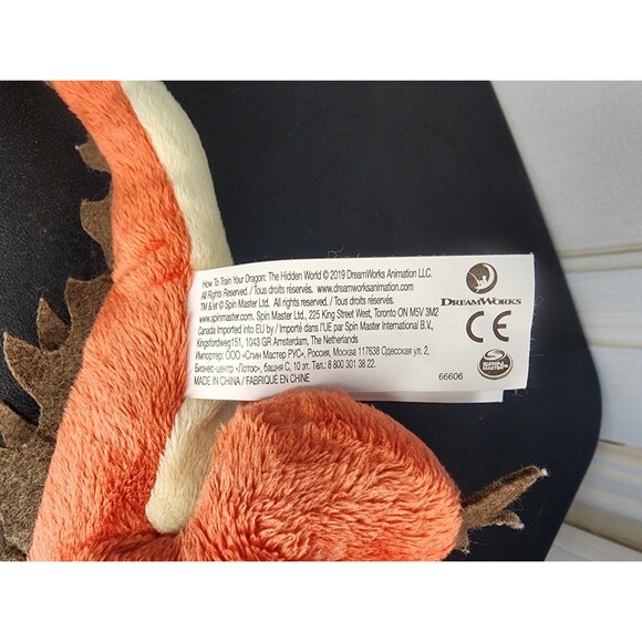 How to Train Your Dragon the Hidden World Hookfang DreamWorks 2019 Plush - Picture 8 of 9
